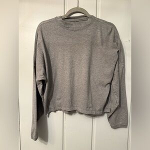 Aerie Heather Gray Long Sleeve Tee